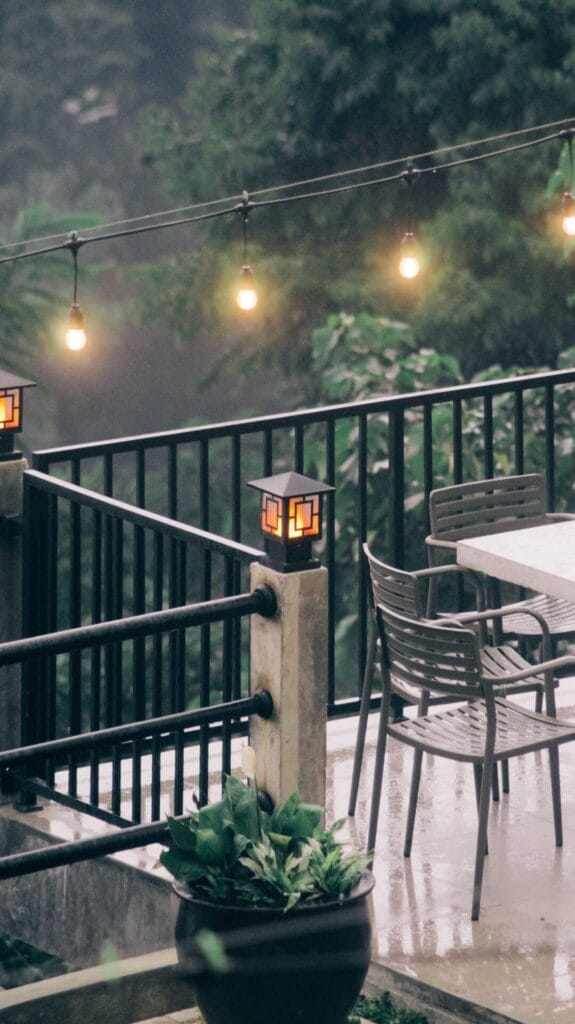 How to Hang String Lights on Apartment Balcony? 