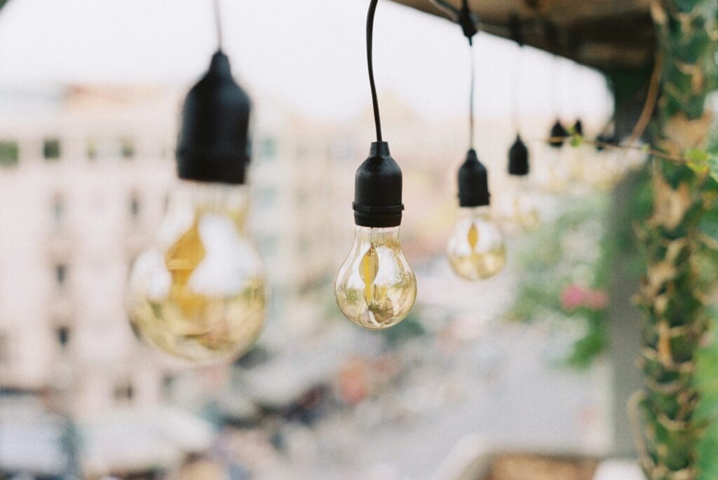 How to Hang String Lights on a Covered Patio Without Nails? 